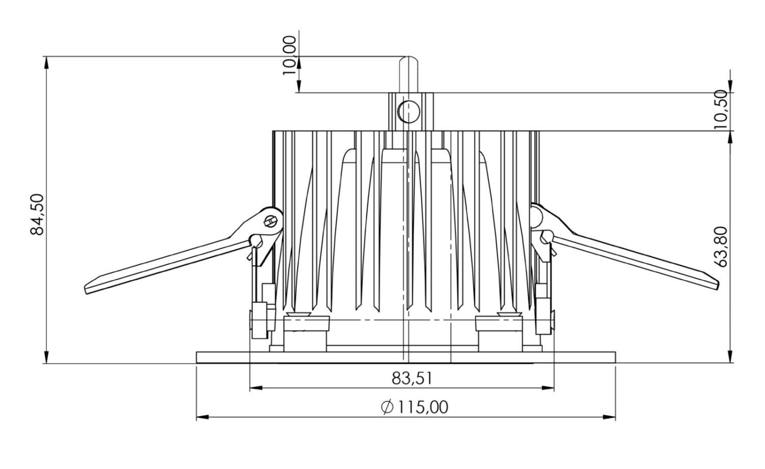 IMPR 565551 Deko-Light vestavné bodové svítidlo Tarvos 100, 10,5 W, DALI, 3000 K, 30 st., bílá - DEKOLIGHT (obrázek 7)