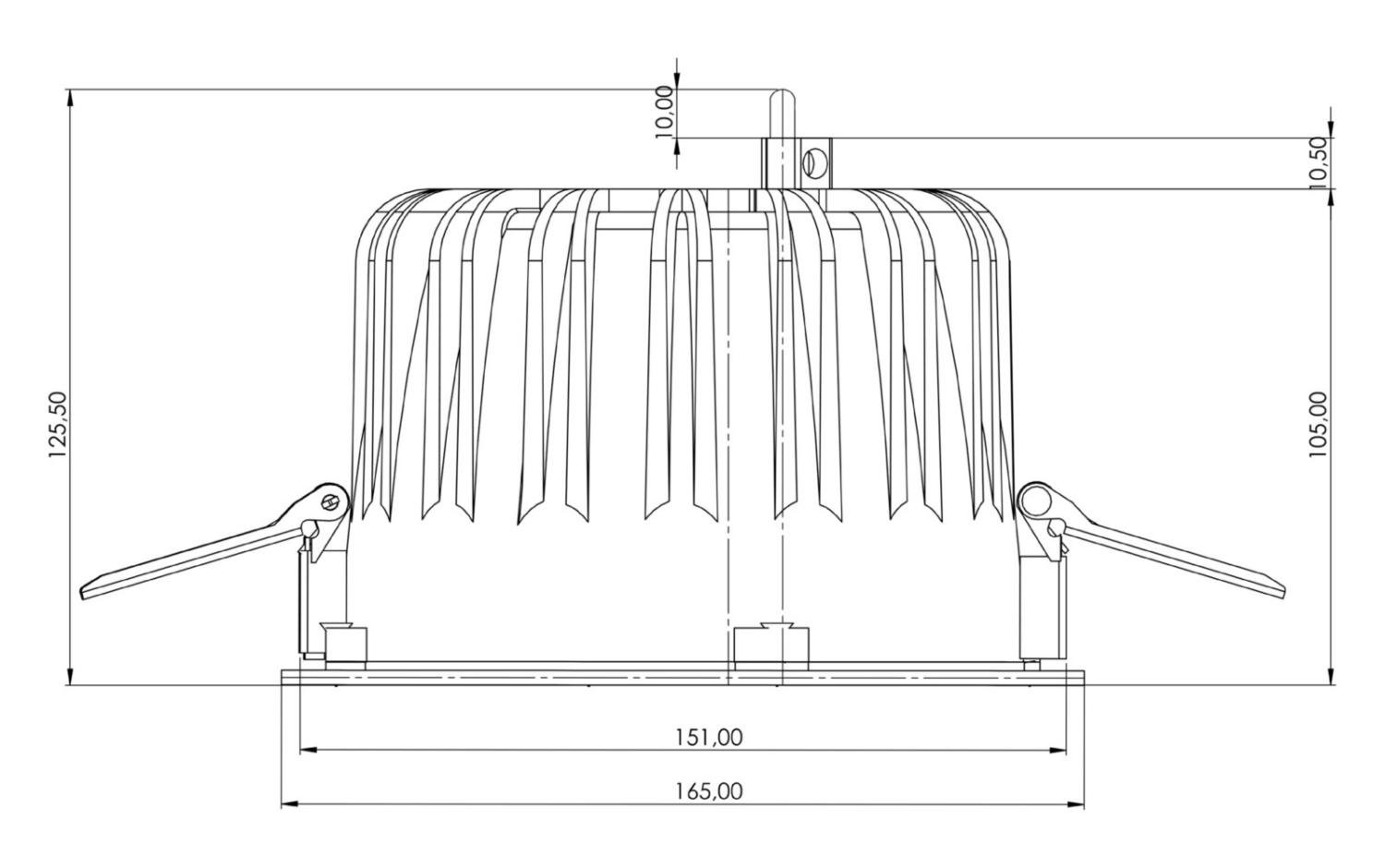 IMPR 565620 Deko-Light vestavné bodové svítidlo Tarvos 150, 14,5 W, DALI, 4000 K, 30 st., světlešedá - DEKOLIGHT (obrázek 6)