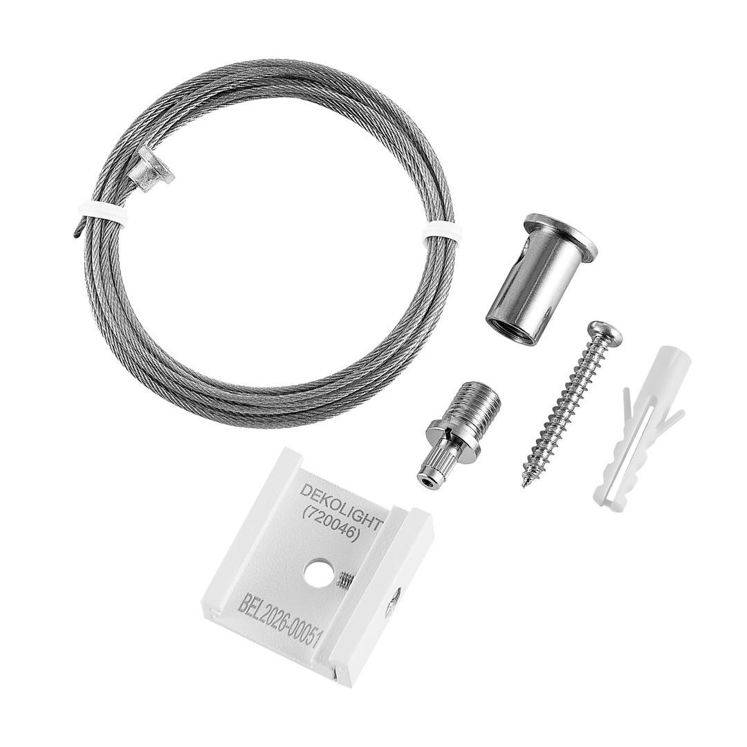 IMPR 720046 Deko-Light 1-fázový kolejnicový systém D One zakřivený závěsný držák 3m lanko, bílá - DEKOLIGHT