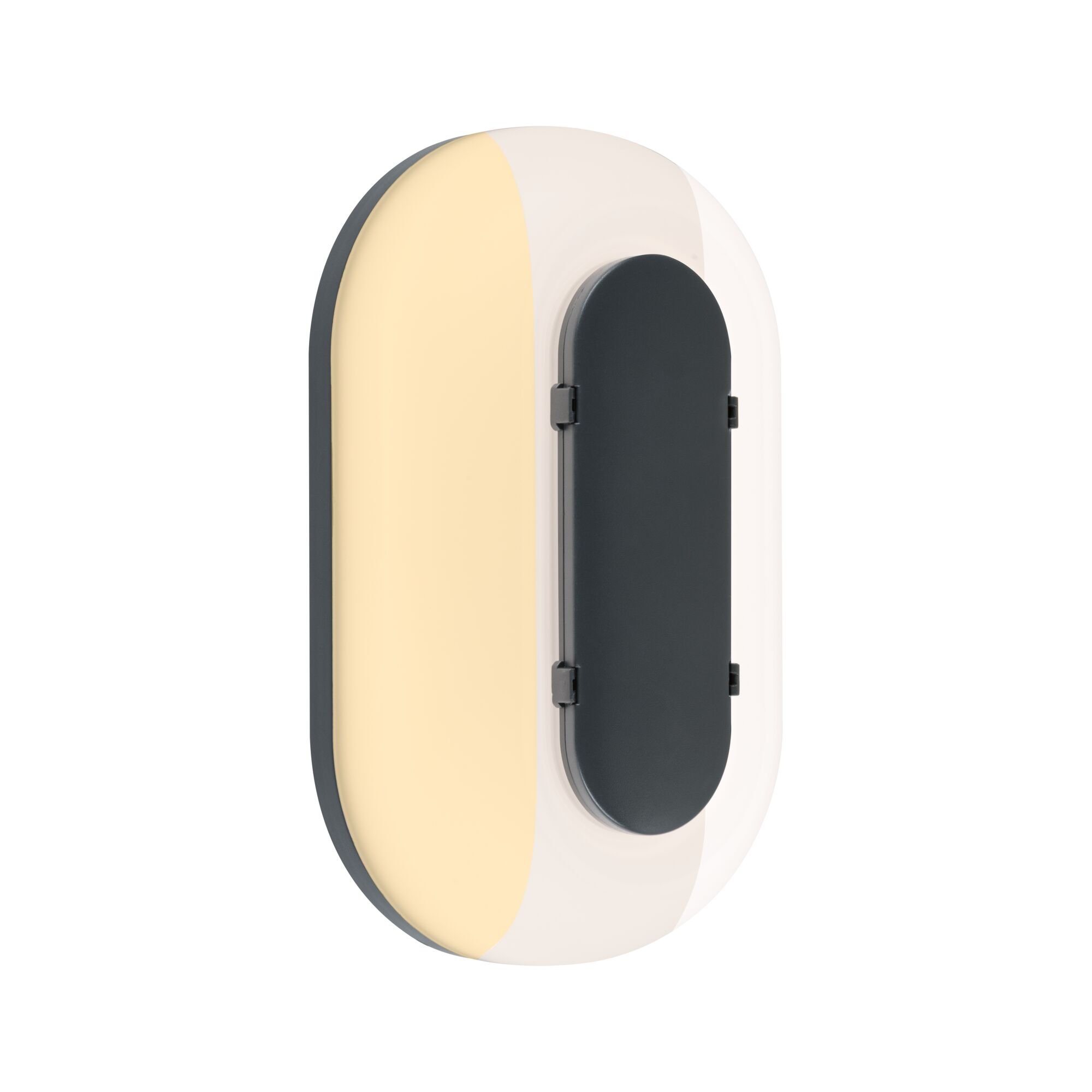P 94957 LED venkovní nástěnné svítidlo Elunor IP65 podlouhlé 122x212mm 2200 - 4000K 18,5W 230V antracit/bílá polykarbonát - PAULMANN
