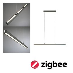 Obrázek pro produkt LED závěsné svítidlo Smart Home Zigbee 3.0 Lento měnitelná bílá 26,4W titanová stmívatelné - PAULMANN