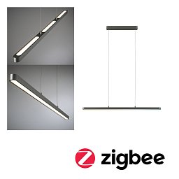 Obrázek pro produkt LED závěsné svítidlo Smart Home Zigbee 3.0 Lento měnitelná bílá 26,4W titanová stmívatelné - PAULMANN