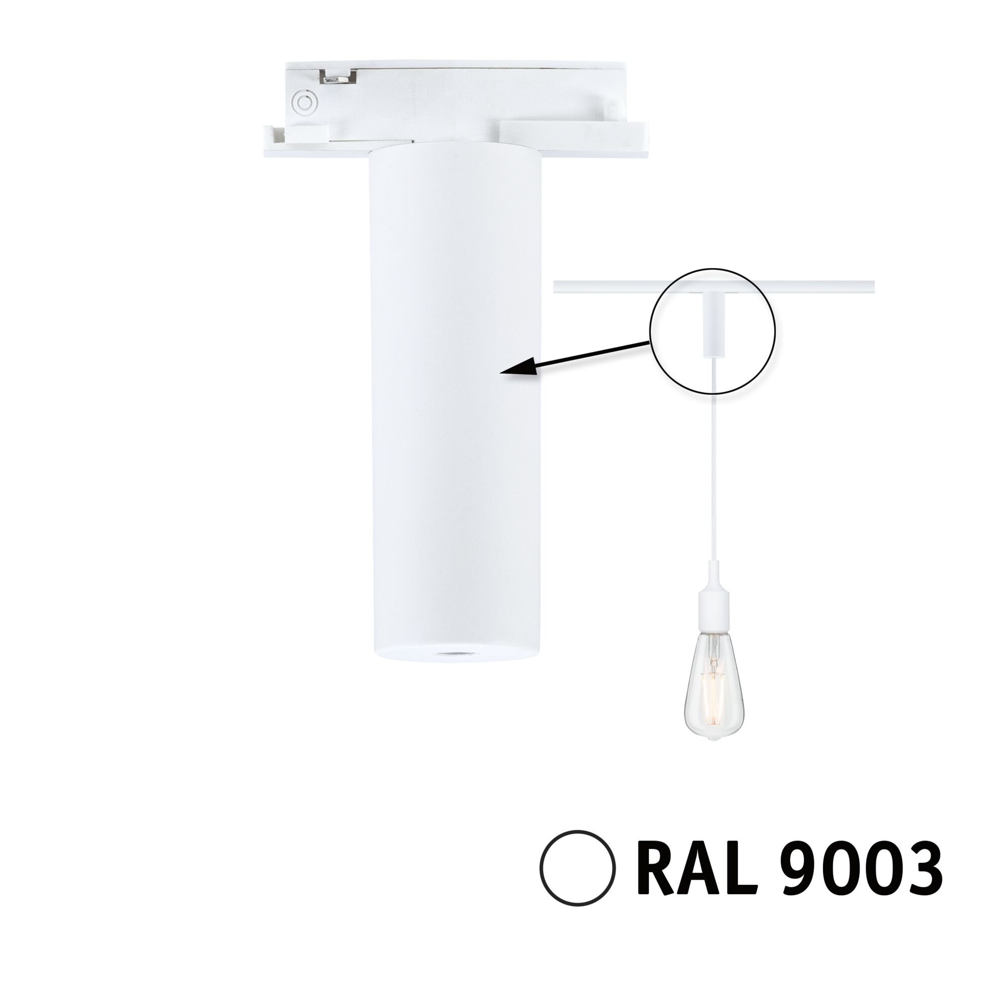 P 95792 URail univerzální adaptér pro závěs max. 50W 230V bílá - PAULMANN