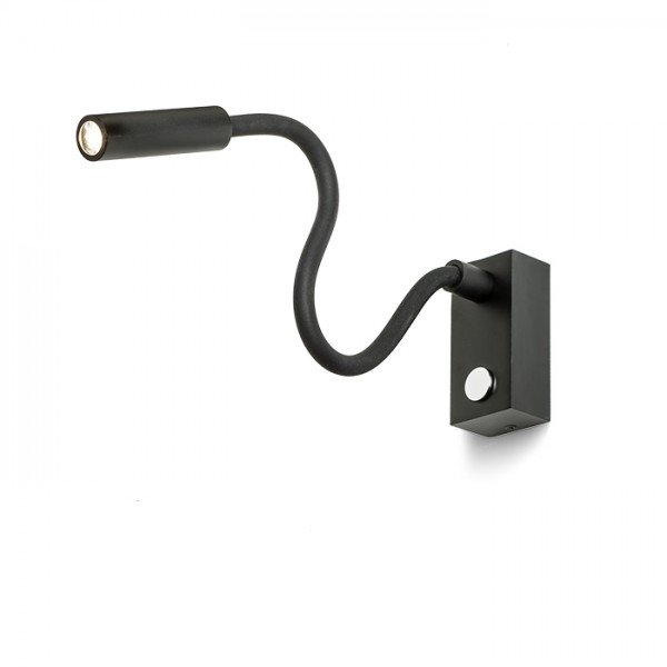 RED R10541X VÝPRODEJ VZORKU - Svítidlo AIM na husím krku černá 230V LED 3W 45° 3000K, 180lm - RED - DESIGN RENDL
