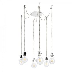 Obrázek pro produkt VÝPRODEJ VZORKU - KOMBIX 6 závěsná sada BZ+TK+CHO  230V E27 6x28W - RED - DESIGN RENDL