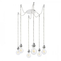 Obrázek pro produkt VÝPRODEJ VZORKU - KOMBIX 6 závěsná sada BZ+TK+CHO  230V E27 6x28W - RED - DESIGN RENDL