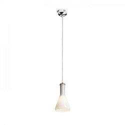 Obrázek pro produkt VÝPRODEJ VZORKU - PULIRE CON závěsná opálové sklo/dřevo/chrom 230V E14 28W - RED - DESIGN RENDL