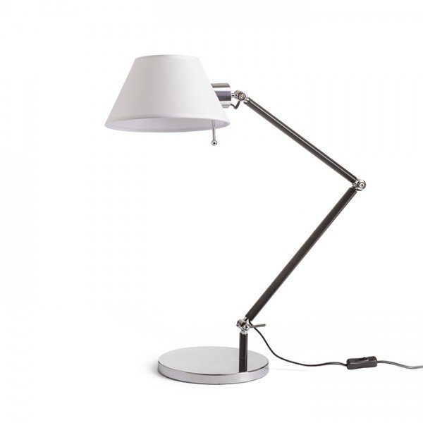 RED R13283X VÝPRODEJ VZORKU - MONTANA stolní bílá/černá chrom 230V E27 28W - RED - DESIGN RENDL