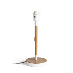 Obrázek pro produkt VÝPRODEJ VZORKU - KEITH stolní podstavec s USB bílá buk 230V E27 40W - RED - DESIGN RENDL