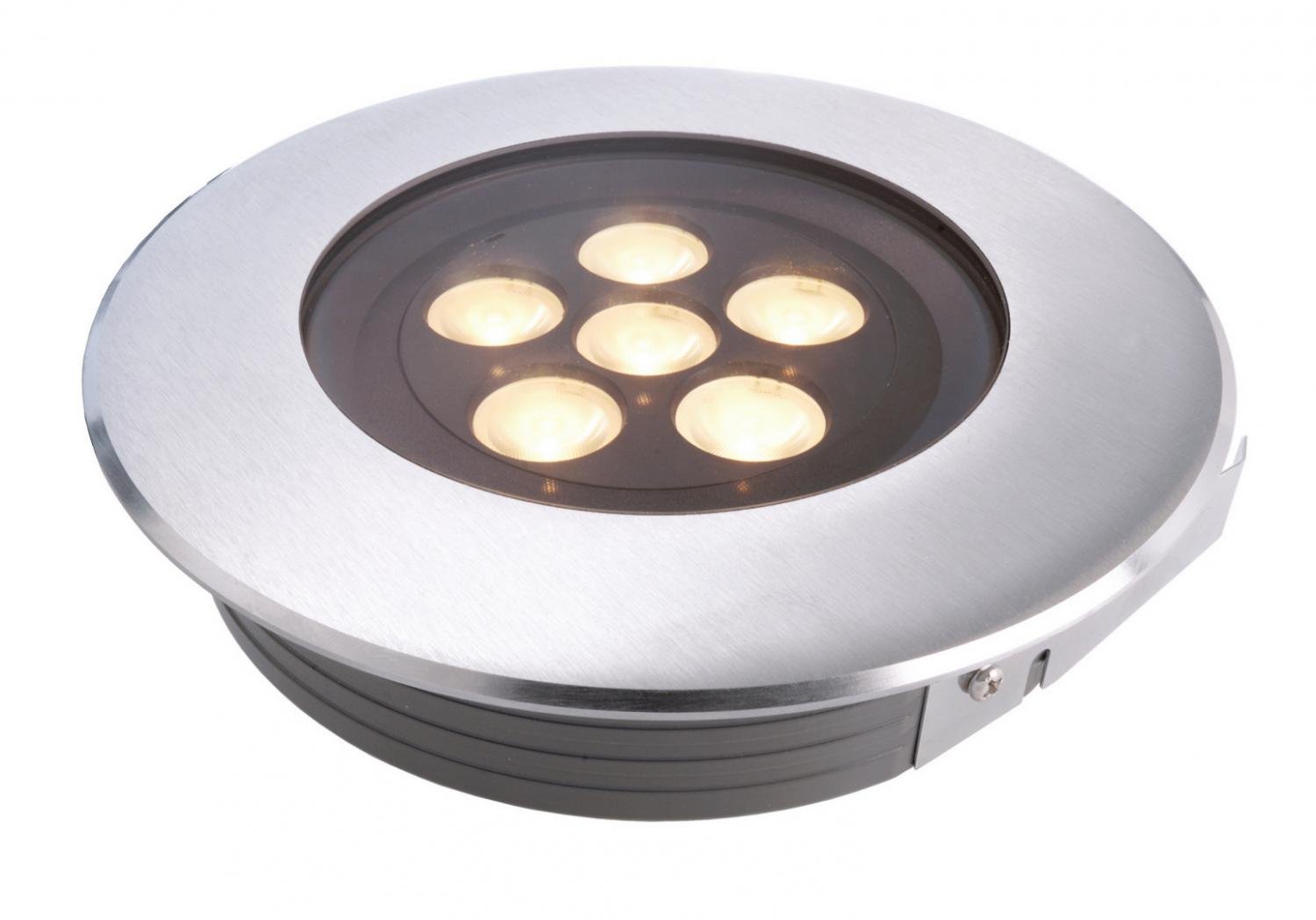 LED Zápustné zemní svítidlo Flat 6 x 2W teplá bílá 15° - LIGHT IMPRESSIONS Obrázek produktu LED Zápustné zemní svítidlo Flat 6 x 2W teplá bílá 15° - LIGHT IMPRESSIONS