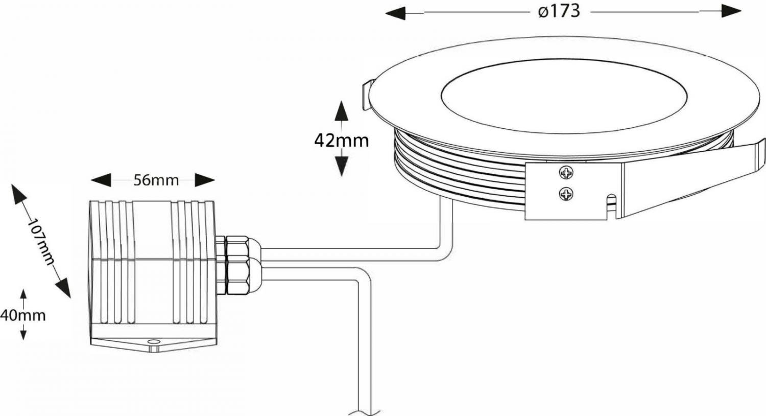 IMPR 100114 LED Zápustné zemní svítidlo Flat 6 x 2W teplá bílá 15° - DEKOLIGHT (obrázek 3)