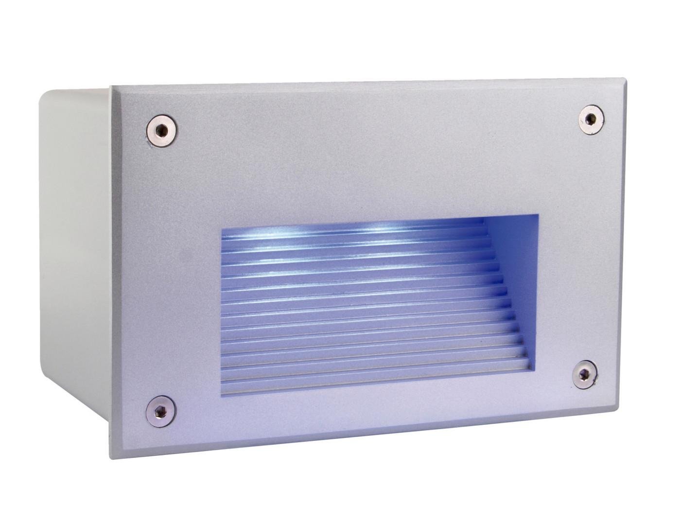 Nástěnné zápustné svítidlo LED Side 3 stříbrná LED RGB - LIGHT IMPRESSIONS Obrázek produktu Nástěnné zápustné svítidlo LED Side 3 stříbrná LED RGB - LIGHT IMPRESSIONS