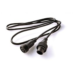 Obrázek pro produkt XLR kabel 3-pólový Male/Female Outdoor černý 200 cm - DEKOLIGHT