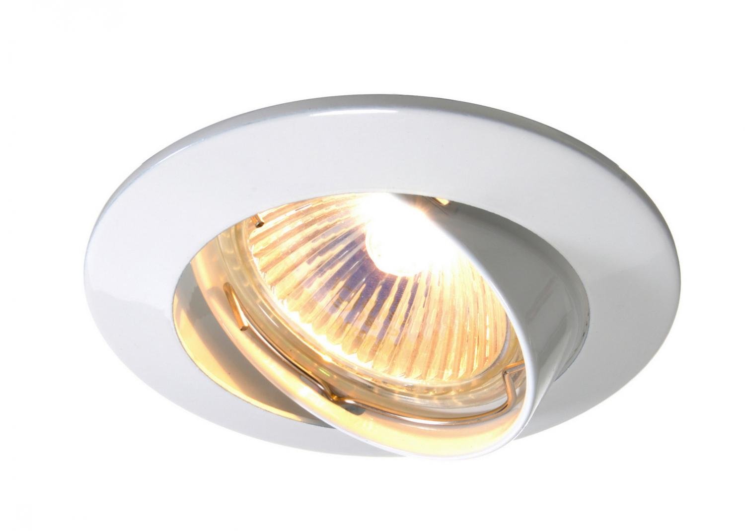 Zápustné svítidlo MR16 litina výklopné bílá - LIGHT IMPRESSIONS Obrázek produktu Zápustné svítidlo MR16 litina výklopné bílá - LIGHT IMPRESSIONS