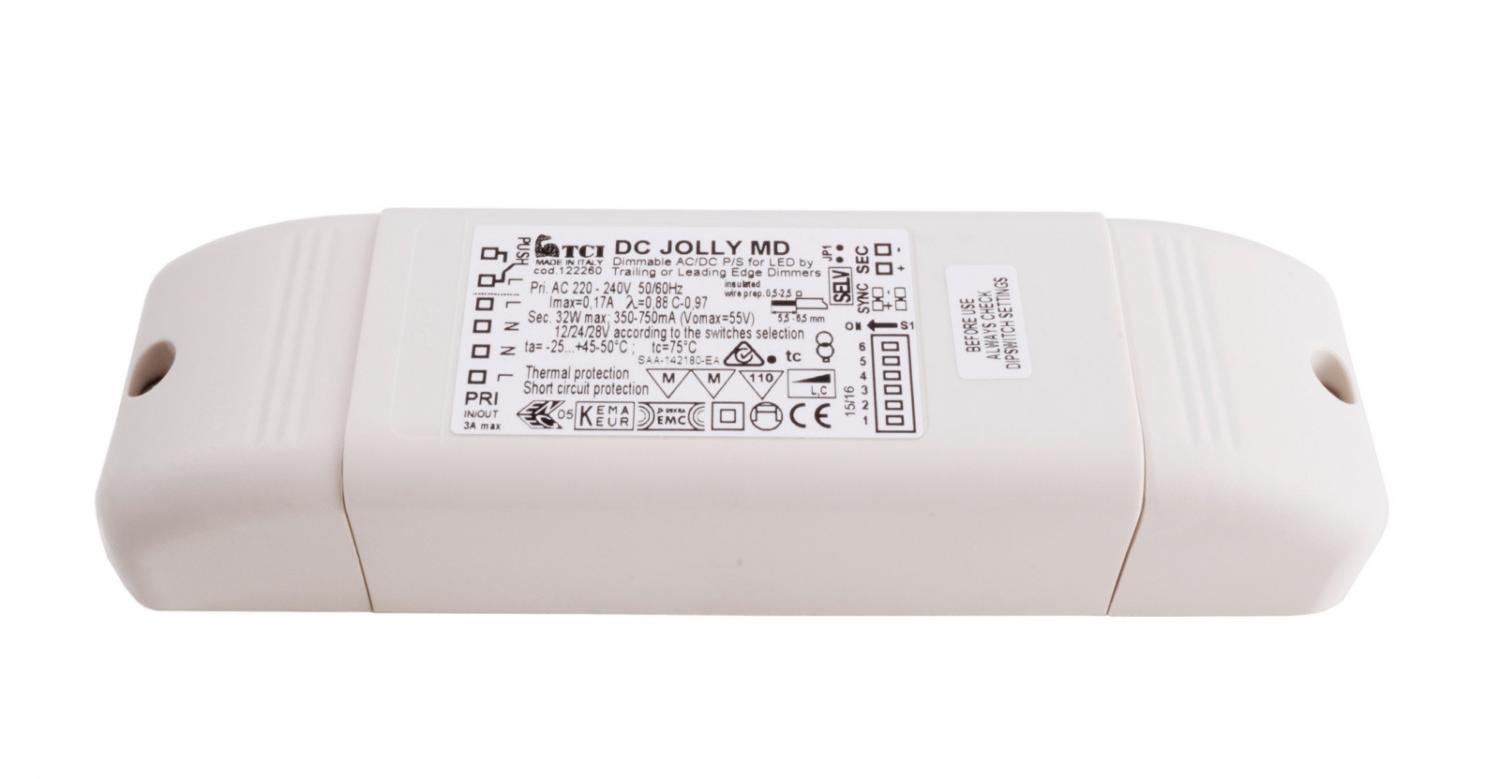 IMPR 561201 LED Trafo elektronické stmívatelné 12/24/28Volt 32 W - LIGHT IMPRESSIONS