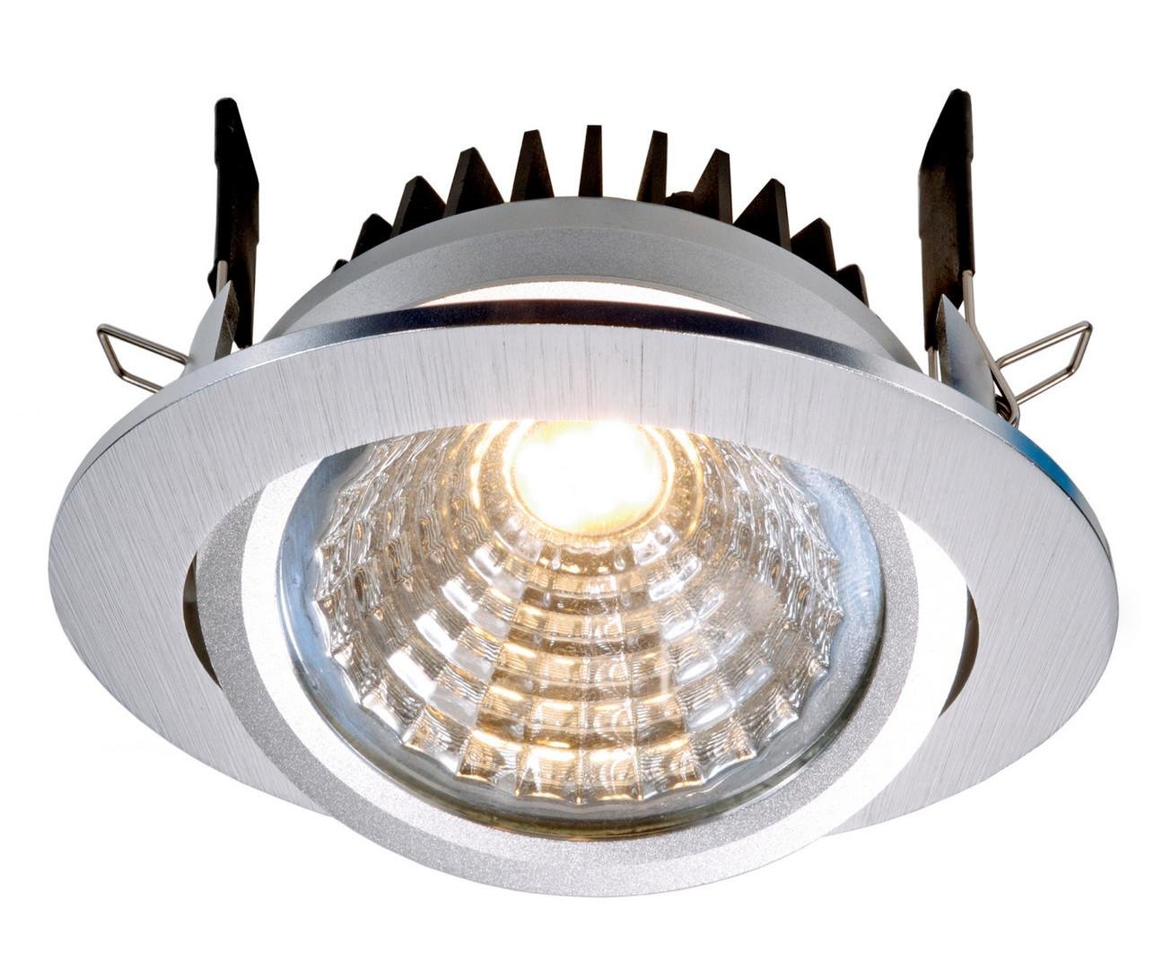 IMPR 565071 Kapego COB Downlight výklopný 12W 4000K kartáč.hliník 350m - LIGHT IMPRESSIONS