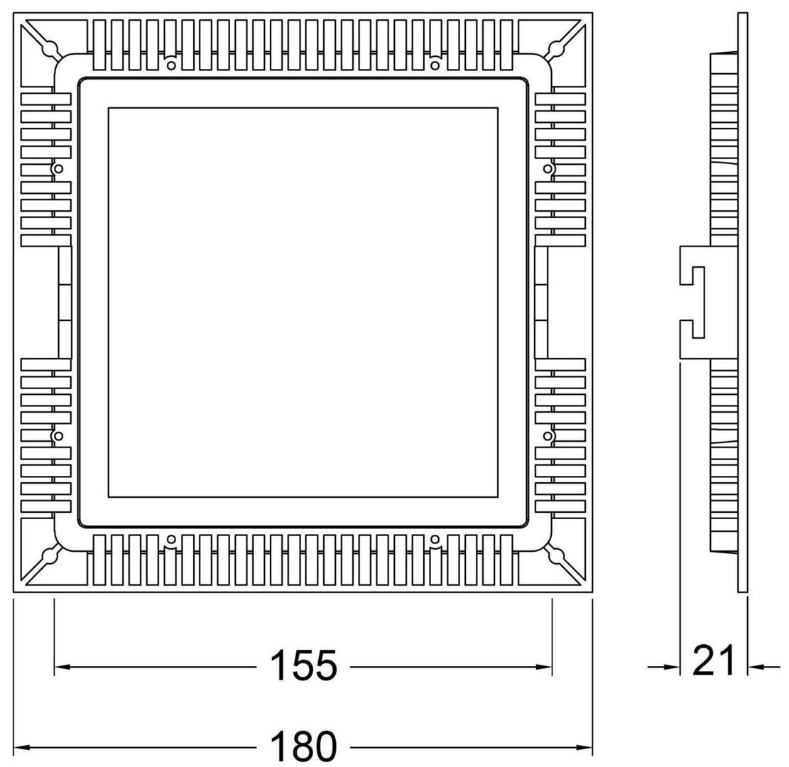 IMPR 565157 Kapego LED Panel 36 LEDs 350mA DC konstant 2700K 15W - DEKOLIGHT (obrázek 4)