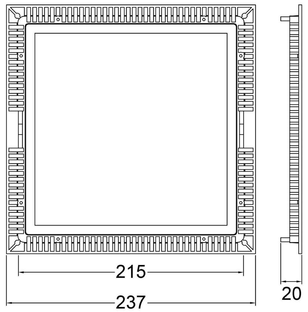 IMPR 565163 Kapego LED Panel 56 LEDs 700mA DC konstant 4000K 20W - DEKOLIGHT (obrázek 5)