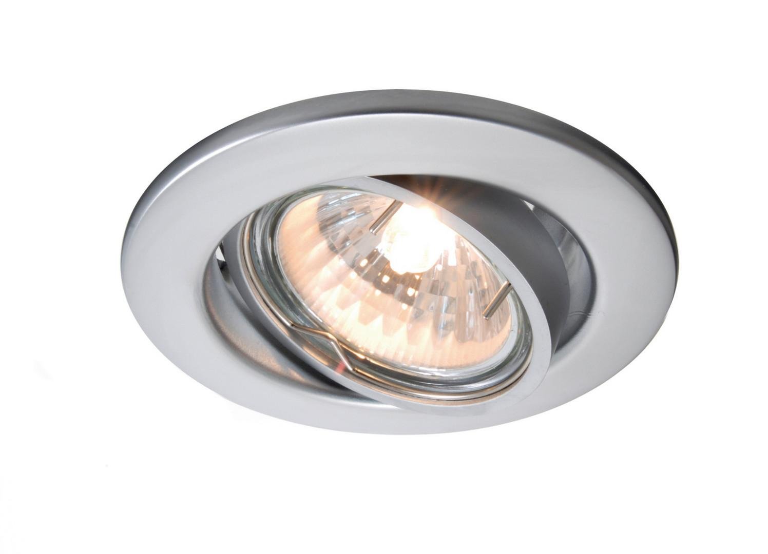 Zápustné svítidlo MR16 výklopné matná stříbrná - LIGHT IMPRESSIONS Obrázek produktu Zápustné svítidlo MR16 výklopné matná stříbrná - LIGHT IMPRESSIONS
