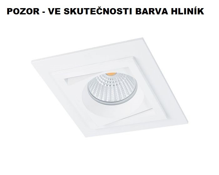 BPM 3070GU Vestavné svítidlo Aluminio Plata, kartáčovaný hliník 1x50W, 230V - BPM