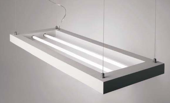 Levně WD 86-4580 Závěsné sádrové svítidlo Frame 2x39W 96x35cm bílé - ECO DESIGN