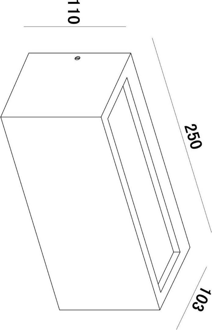 IMPR 730331 Venkovní Nástěnné svítidlo Rilongo hnědá - DEKOLIGHT (obrázek 5)