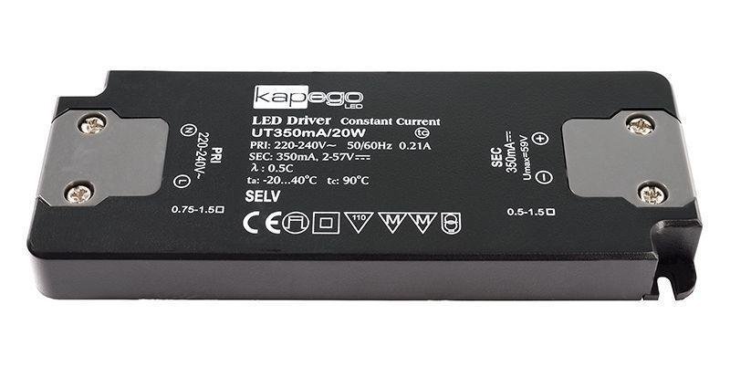Light Impressions KapegoLED napájení UT350mA/20W konstantní proud 350 mA IP20 2-57V DC 20,00 W 872634