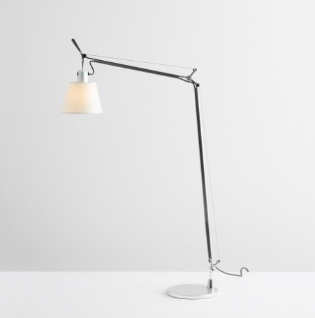 Levně AR A014600 Tolomeo Basculante Reading stojací lampa - tělo lampy s pergamenovým difuzorem 180 - ARTEMIDE