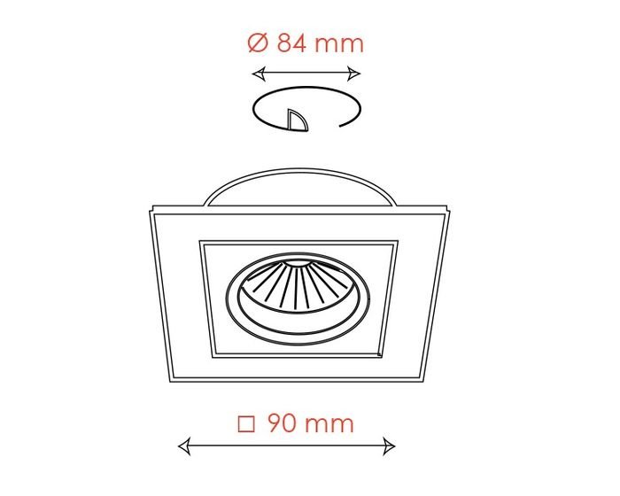 BPM 4200 Vestavné svítidlo Aluminio Blanco, bílá, 1x50W, 12V - BPM (obrázek 3)