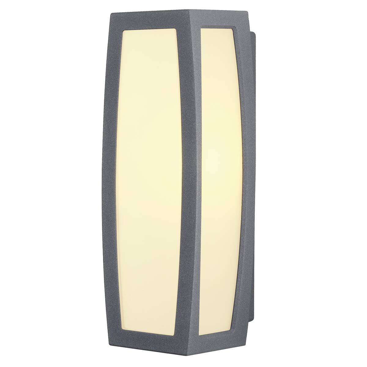 LA 230085 MERIDIAN BOX nástěnná se senzorem antracitová 230V E27 24W IP54 - BIG WHITE (SLV)