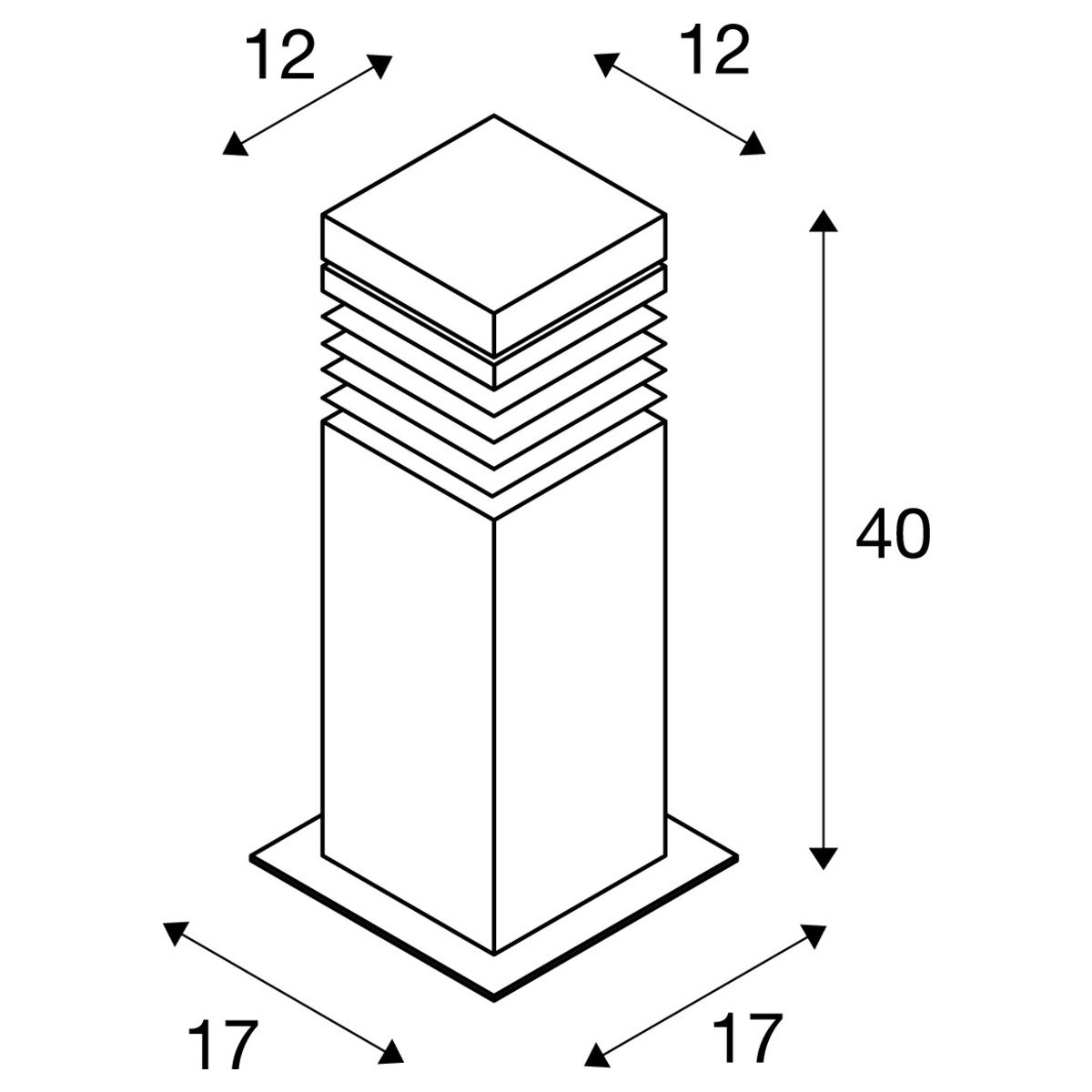 LA 231410 Venkovní svítidlo ARROCK GRANITE 40 stojanová sůl a pepř 230V E2 - BIG WHITE (SLV) (obrázek 4)