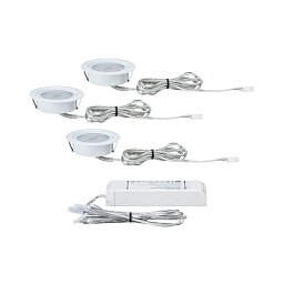 Obrázek pro produkt Nábytkové zápustné svítidlo - sada 3ks Micro Line LED bílá - PAULMANN