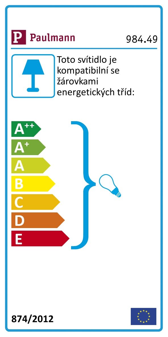 P 98449 Zápustné svítidlo do nábytku, ochranné sklo, max.20W 12V G4 66mm - PAULMANN (obrázek 2)