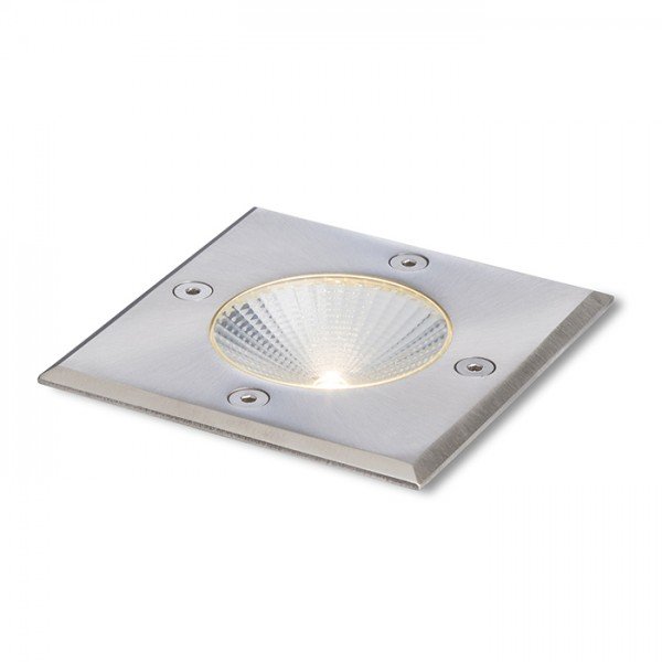RED R10436 RIZZ čtvercová nerez 230V/350mA LED 3W IP65 3000K - RED - DESIGN RENDL