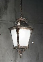 OR AL 11-1142/1 Venkovní závěsné svítidlo 1x60W E27, patina, výška 85cm - ORION