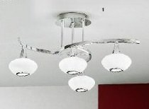 OR DLU 1695/3+1 Stropní svítidlo 4x40W G9 chrom, průměr 58cm - ORION