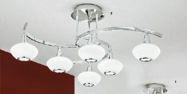 OR DLU 1695/6 CHROM Stropní svítidlo 6x33W G9 chrom, průměr 71,5cm - ORION