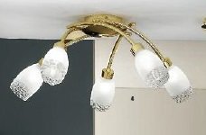OR DL 7-482/5 MOSAZ Stropní svítidlo 5x28W G9 mosaz, průměr 60cm - ORION