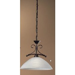 Obrázek pro produkt Závěsné svítidlo 1x60W E27 antik/sklo, průměr 36cm, výška 31cm - ORION