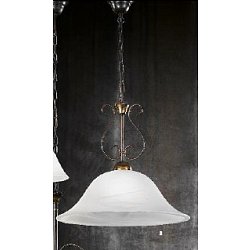 Obrázek pro produkt Závěsné svítidlo 1x75W E27 antik/sklo, průměr 40cm, výška 42cm - ORION