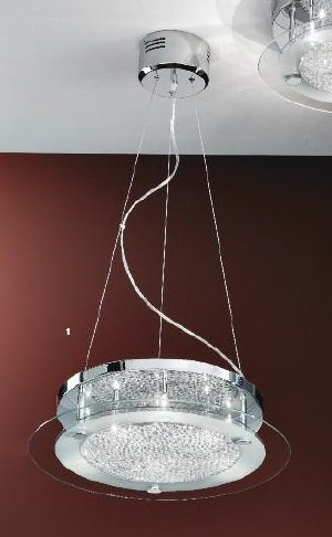 OR HL 6-1554/6 Závěsné svítidlo 6x20W G4 chrom/křišťál K9, průměr 50 cm - ORION