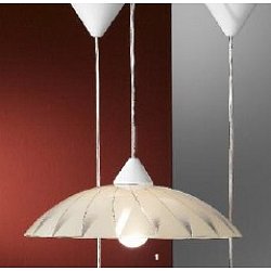 Obrázek pro produkt Závěsné svítidlo 1x E27, béžová barva, průměr 33cm - ORION