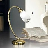 OR LA 4-1062/1 MOSA Stolní lampa 1x28W G9, mosaz, výška 32cm - ORION