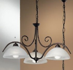 OR LU 1668/3 Závěsné svítidlo 3x60W E27 antik/sklo, průměr 60cm, výška 37cm - ORION