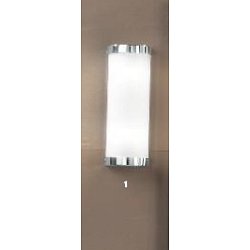Obrázek pro produkt Nástěnné svítidlo 2x40W G9 chrom/sklo, délka 25,5cm, krytí IP44 - ORION