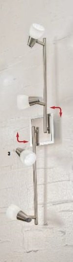 OR STR 10-423/4 Stropní svítidlo 4x40W G9 satin, průměr skla 5,5cm, délka 80cm - ORION