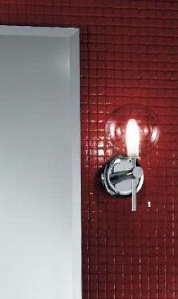 OR WA 2-1136/2 ZLAT Nástěnné svítidlo 1x25W G9 chrom/sklo, výška 23,5cm, krytí IP44 - ORION