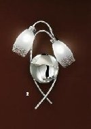 OR WA 2-1149/2 CHRO Nástěnné svítidlo 2x28W G9 chrom, výška 38cm - ORION