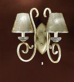 OR WA 2-1154/2 Nástěnné svítidlo 2x40W E27 antik, šířka 43cm, výška 45cm - ORION