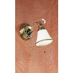 Obrázek pro produkt Nástěnné svítidlo 1x40W E14 patina/sklo, výška 13cm - ORION